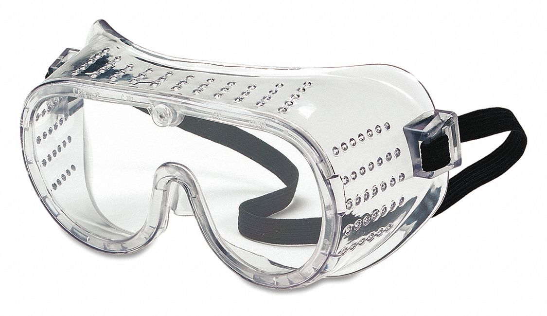 Goggles Safety w/Elastic Strap Clear