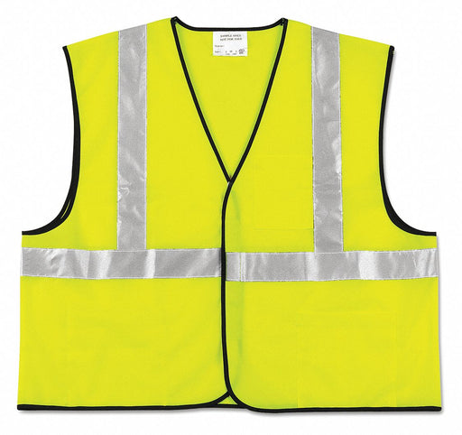 Vest Safety 2 Stripe Fluorescent Lime