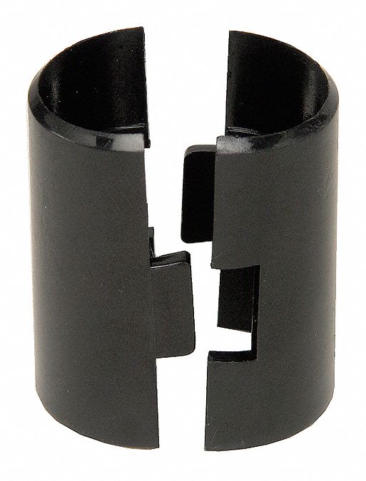 Split Sleeve 1inHx1inW Black Plastic PK4