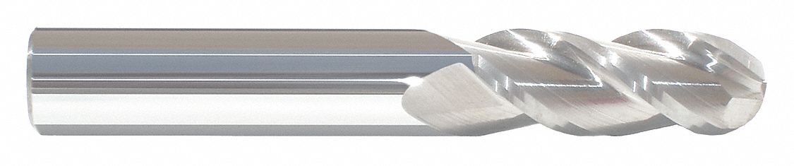 Ball End Mill Single End 7/16 Carbide
