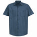 K7993 Mens Ss Dk Blue Workshirt M