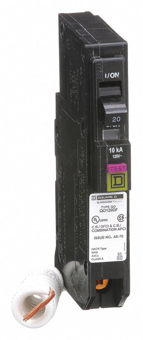 Circuit Breaker 20A 1-Pole Dual Function