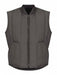 Mns Charcoal Quilted Vest Patch Pkt
