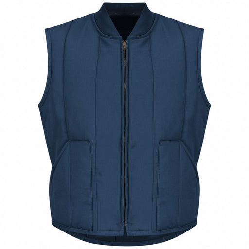 Mns Charcoal Quilted Vest Patch Pkt
