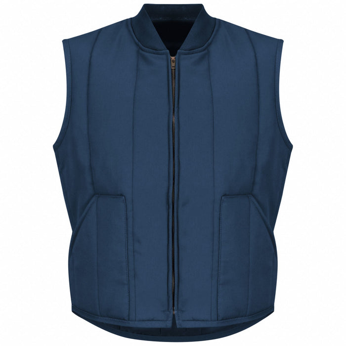 Mns Charcoal Quilted Vest Patch Pkt