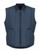 Mens Navy Quilted Vest Patch Pocket