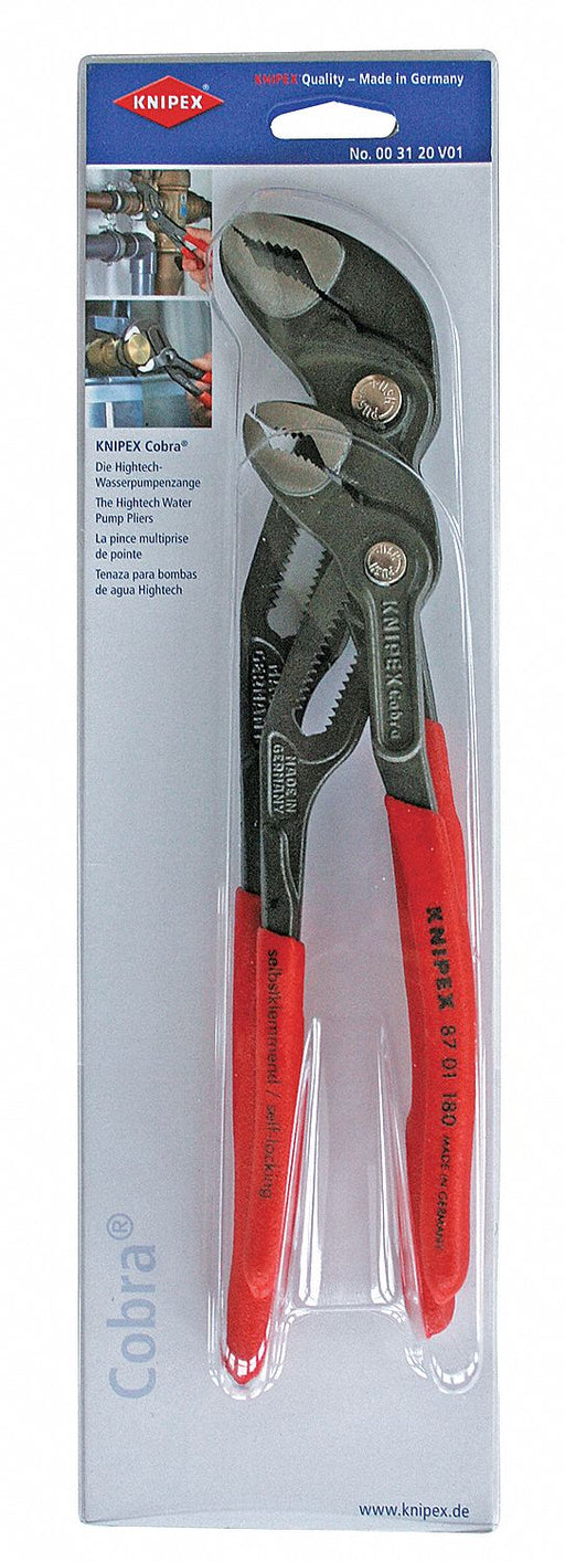 Cobra Pliers Set W/61 HRC Teeth 2Pc