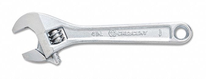 Adjustable Wrench 10 Chrome Carded