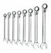 Rat Wrench Set Met Rev Comb 8pc 12pt
