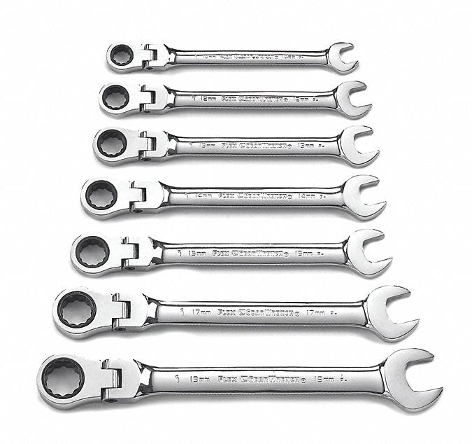 Set Wr Rat Comb Flex Met 7pc