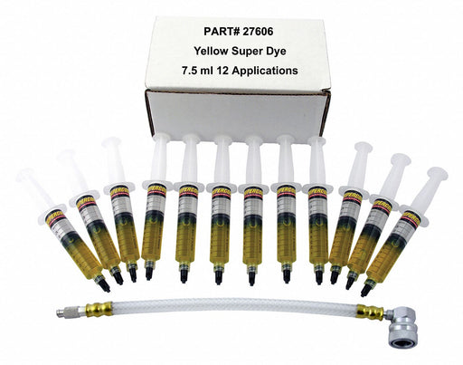 A/C Dye Syringes Kit 7 in Plastic PK12