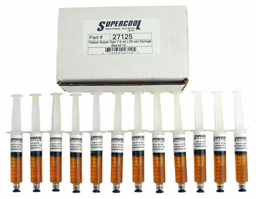 A/C Dye Syringes Refills 7 Plastic PK12