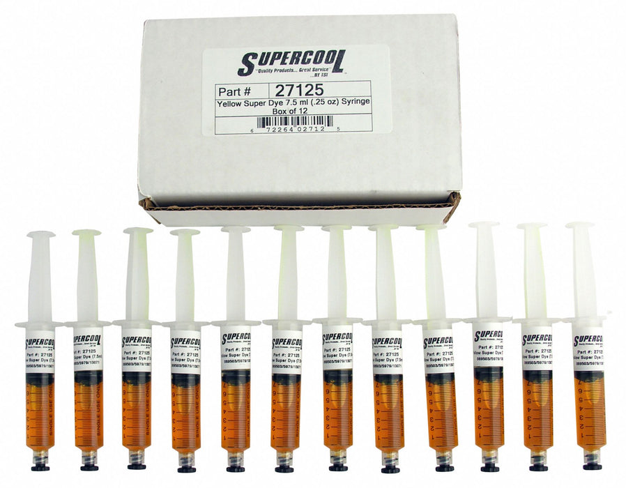 A/C Dye Syringes Refills 7 Plastic PK12