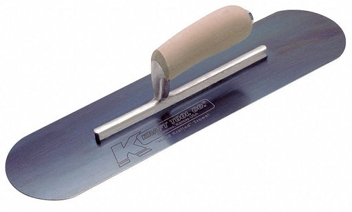 Pool Trowel 14inL 4inW Blue Steel