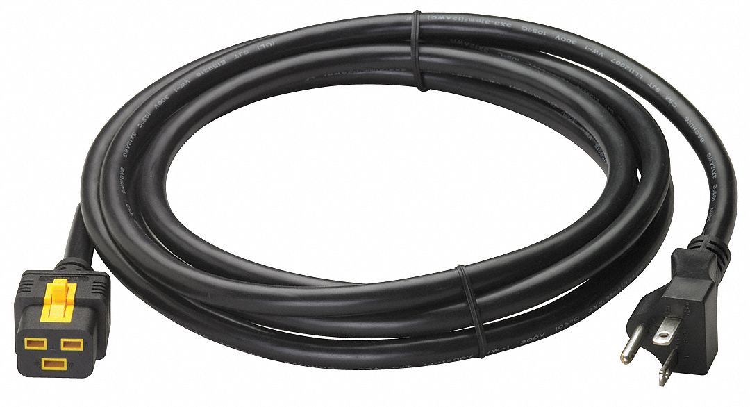 Power Cord 10 ft Black 12 AWG