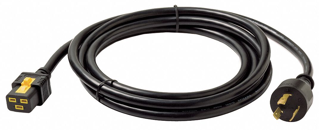 Power Cord L6-20P IEC C19 10 ft Blk 20A