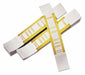Currency Strap Adhesive Yellow PK1000