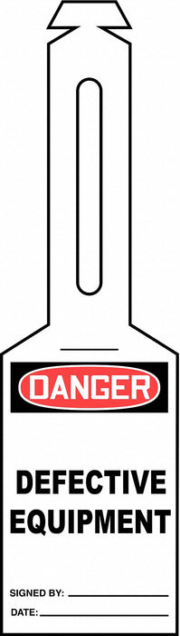 Loop n Strap Danger Tag 5 1/4in H PK25