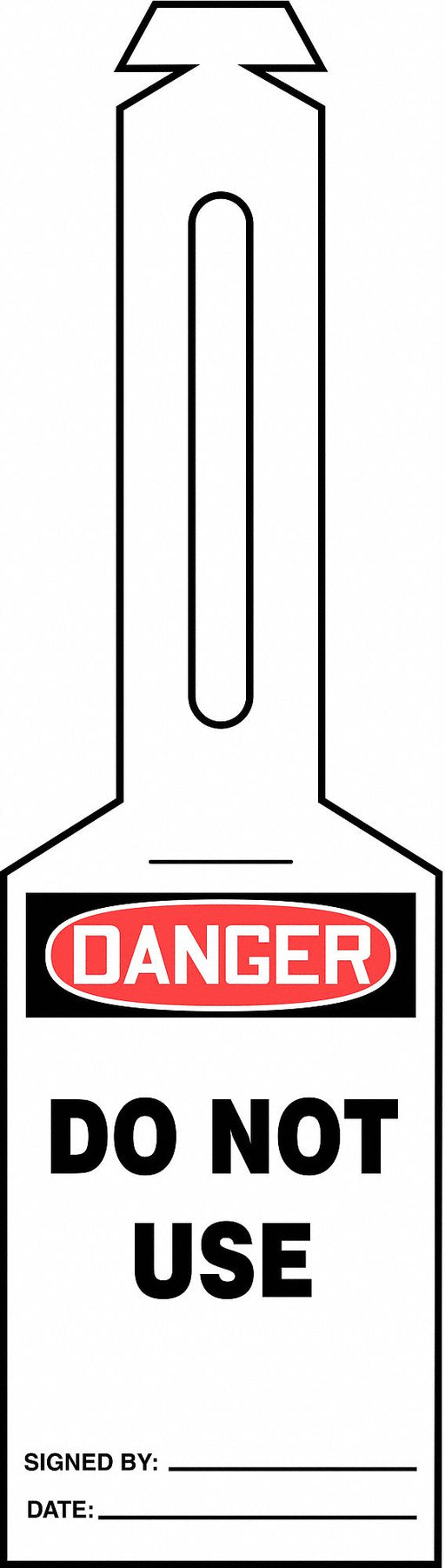 Loop n Strap Danger Tag 5 1/4in H PK25