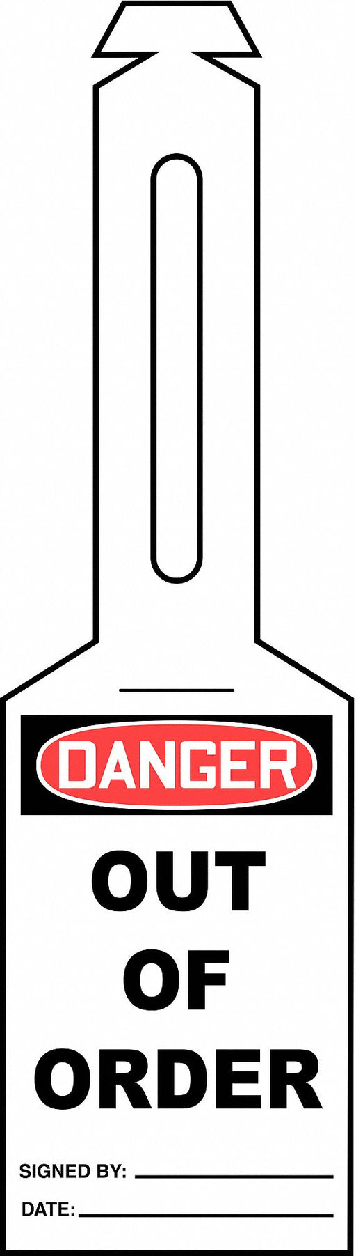 Loop n Strap Danger Tag 5 1/4in H PK25