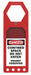 Status Alert Tag Holder 10in H 3 1/2in W