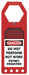 Status Alert Tag Holder 10in H 3 1/2in W