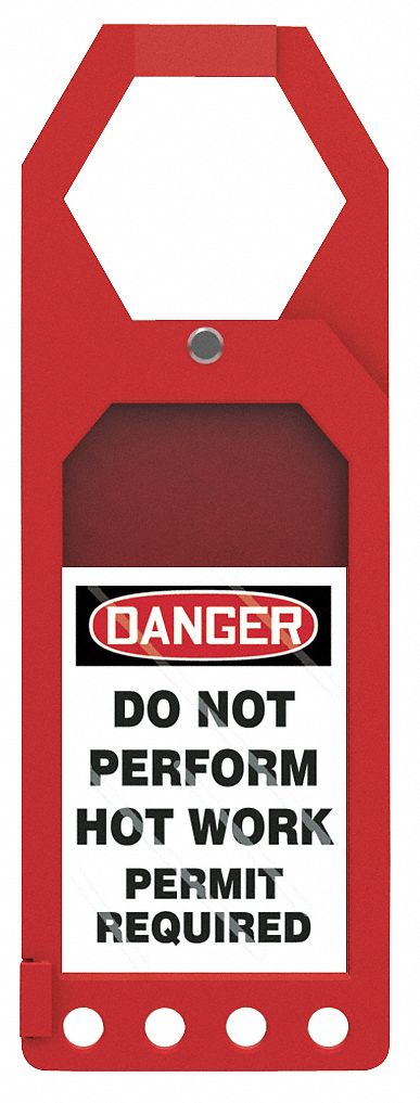 Status Alert Tag Holder 10in H 3 1/2in W