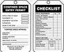 Safety Tag 5 3/4in H 3 1/4in W PK25