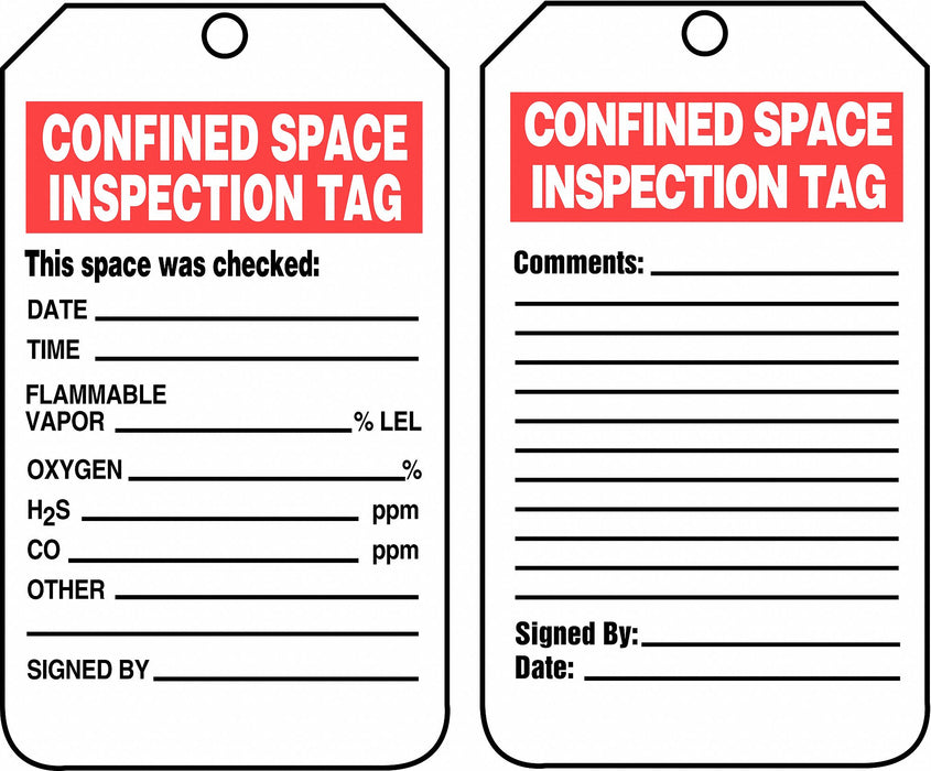 Tag White Plastic 5-3/4inH 3-1/4inW PK25