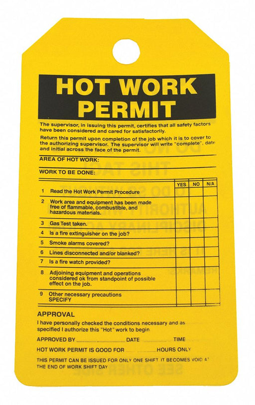 Permit Tag 5 3/4in H 3 1/4in W PVC PK25