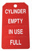 Cylindr Tag 5 3/4in H 3 1/4in W PVC PK25
