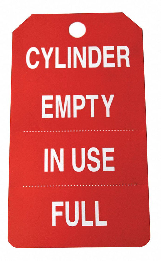Cylindr Tag 5 3/4in H 3 1/4in W PVC PK25
