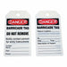 Danger Tag 5 3/4in H 3 1/4in W PVC PK25