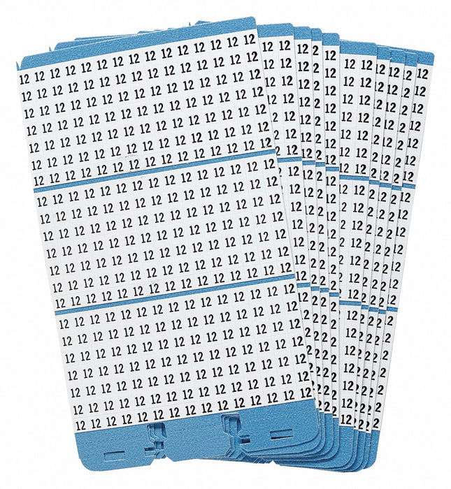 Porta-Pack Wire Markers 12 Blk/Wht PK10