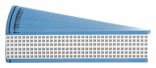 Wire Markers Legend 10 Black/White PK25