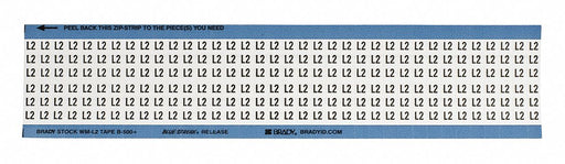 Wire Markers Legend L2 Black/White PK25