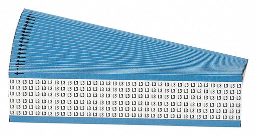 Wire Markers Legend L3 Black/White PK25