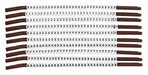 Clip Sleeve Wire Mrkrs 0-9 Blk/Wht PK10