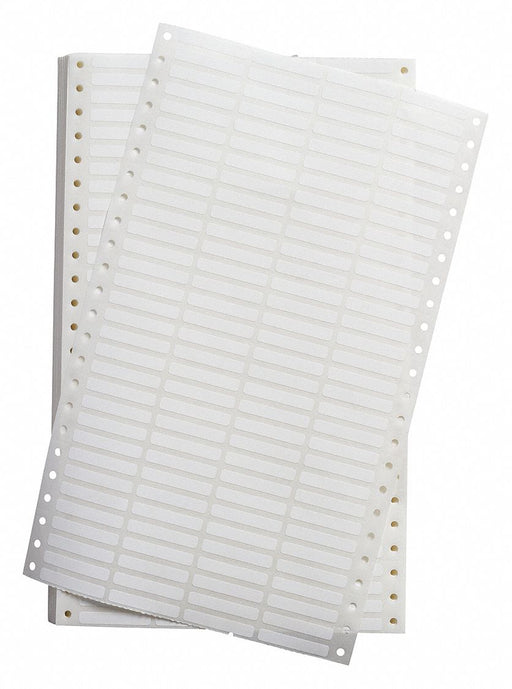 Dot Matrix Labels 1.5 W x 0.25 H Wht