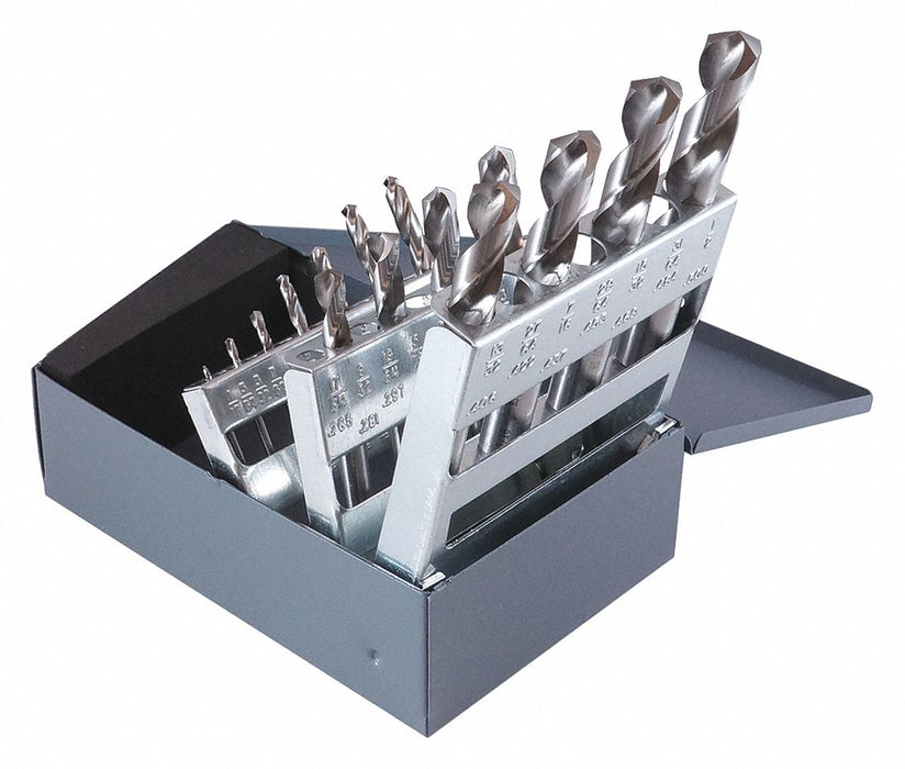 Screw Machine Drill Bit Set 15pc HSS