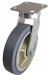 Plate Caster Swivel Rubber 10 1/8 H