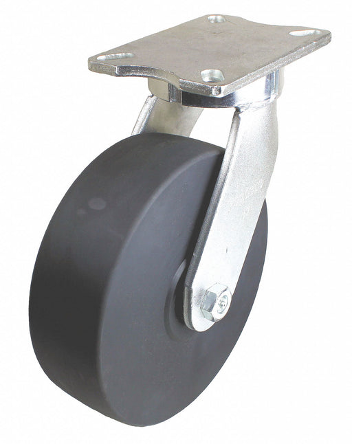 Plate Caster Swivel Nylon 12 1/2 H