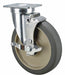 Plate Caster Swivel Rubber 7 1/4 H