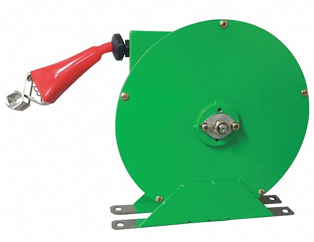 Cable Reel 50 ft Powder Coated Green