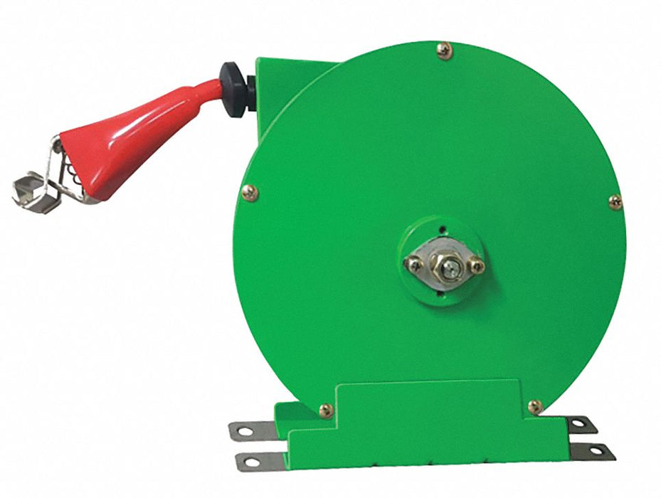 Cable Reel 50 ft Powder Coated Green