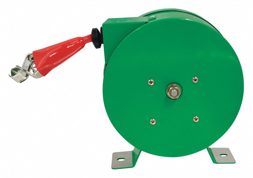 Cable Reel 20 ft Powder Coated Green