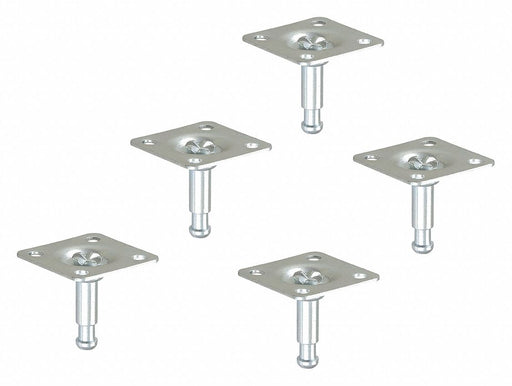 Caster Mount Plate 1 Stem Dia PK5