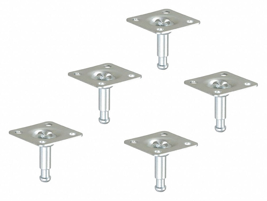Caster Mount Plate 1 Stem Dia PK5