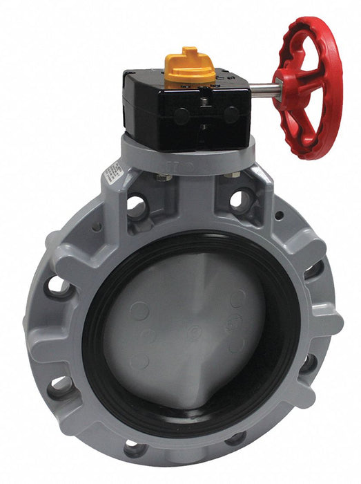 Valve Wafer CPVC 8 Pipe Sz Gear Handle
