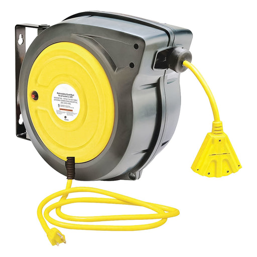 ExtensionCordReel Yellow 40ft 12AWG